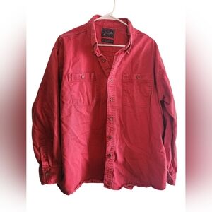 The Arrow Company Red Cotton Casual Button-Down Shirt XL